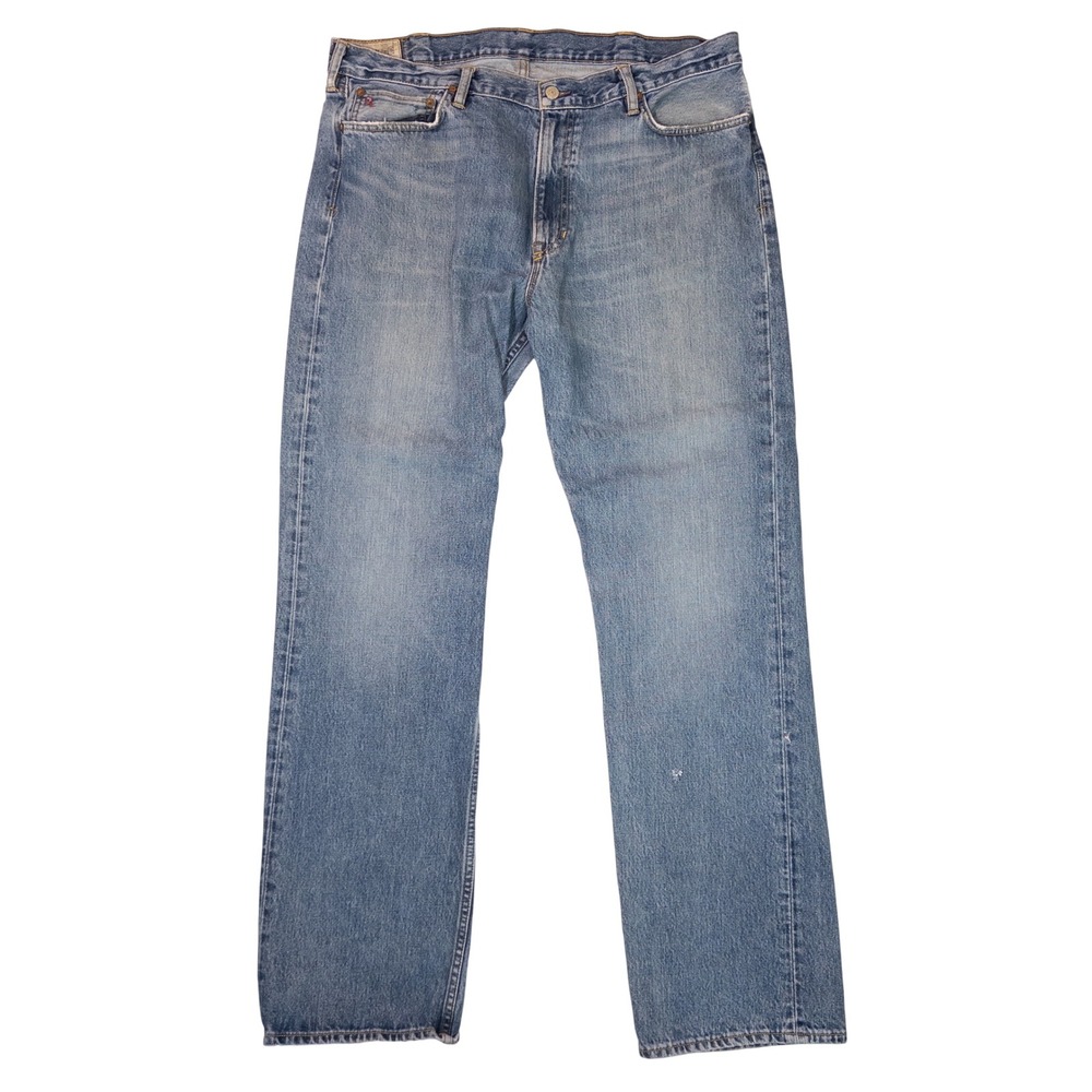 Polo Ralph Lauren Jeans Mens 38x32 Blue Good Straight Leg Medium Wash Denim